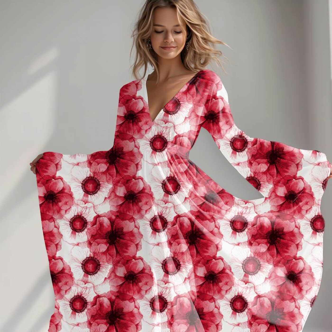 Stoff des Tages: Bio Viskosejersey mit Überbreite: Eigenproduktion Poppy von Graustufen-Stoffe
